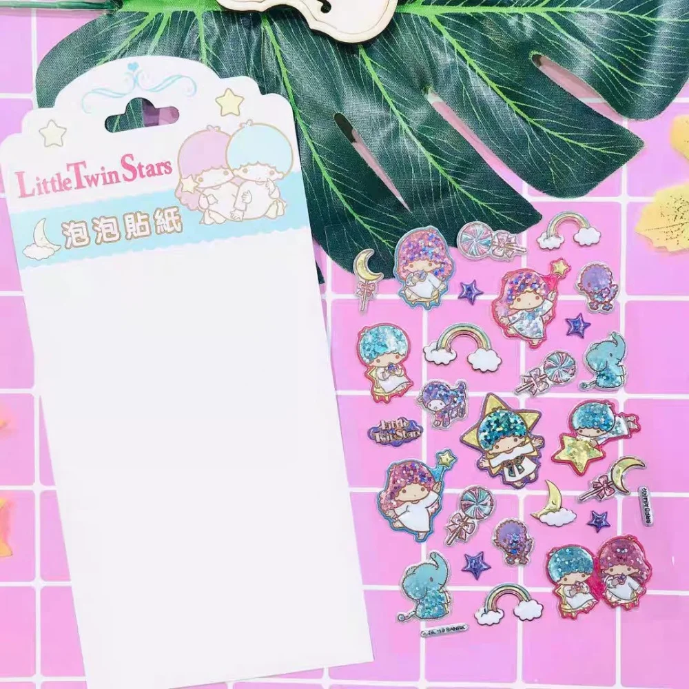 Genuíno sanrio dos desenhos animados adesivos bonito olá kitty diy artesanato brinquedo decalques estudantes planejadores caneca de água telefones decoração adesivo presente da menina