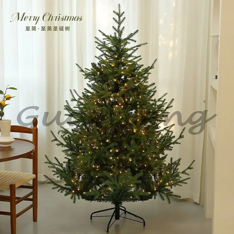 Encrypted PE Fir Pre-lit Large Christmas Tree New Home Holiday Scene Layout Decoration