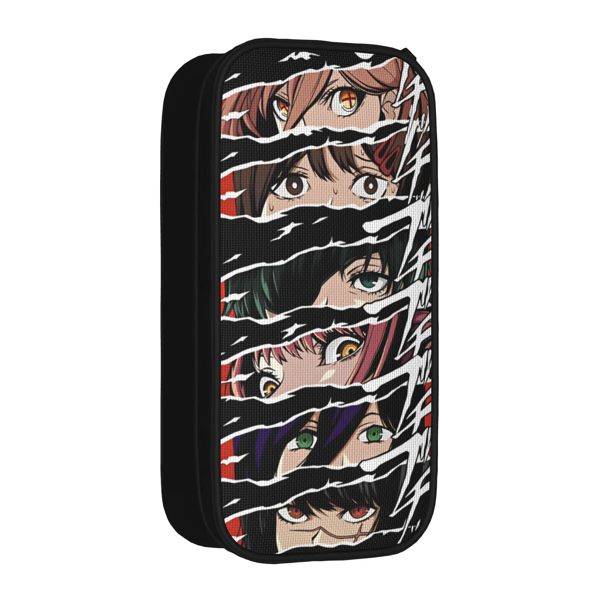 Chainsaws Man Pencil Case  Child Retro Pencil Box Printed School Pencil Cases Stationery Birthday Gift