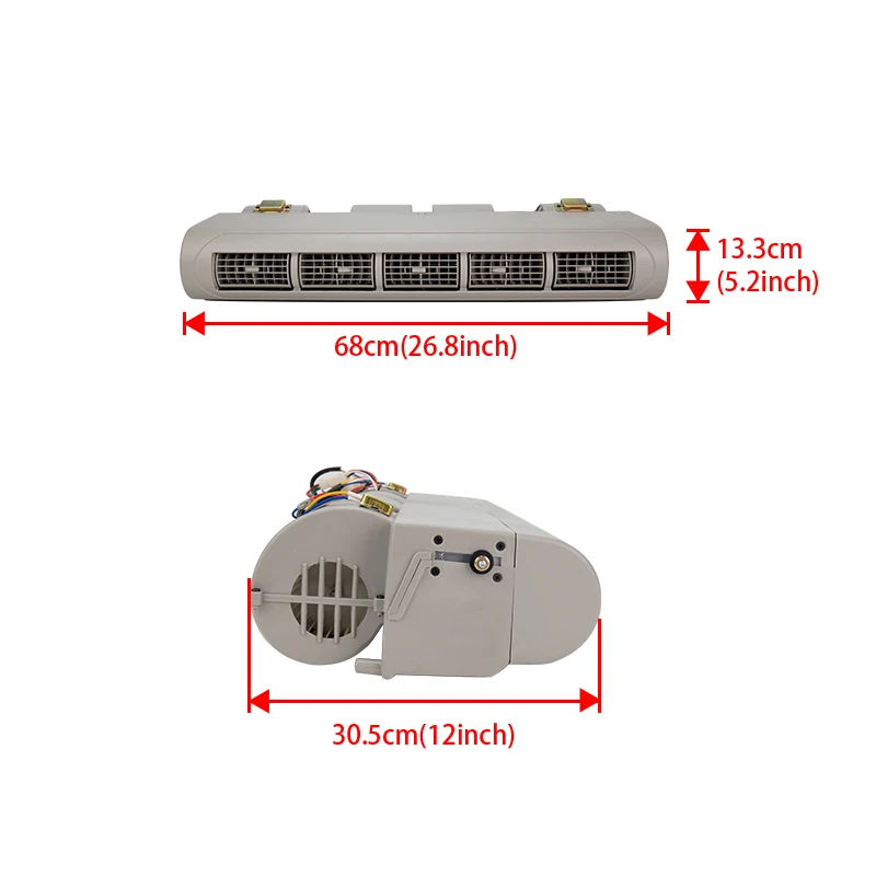 Universal Under Dash AC Air Conditioner Evaporator Assembly for MiniBus Van Truck Bus RV Motorhome A/C Parts