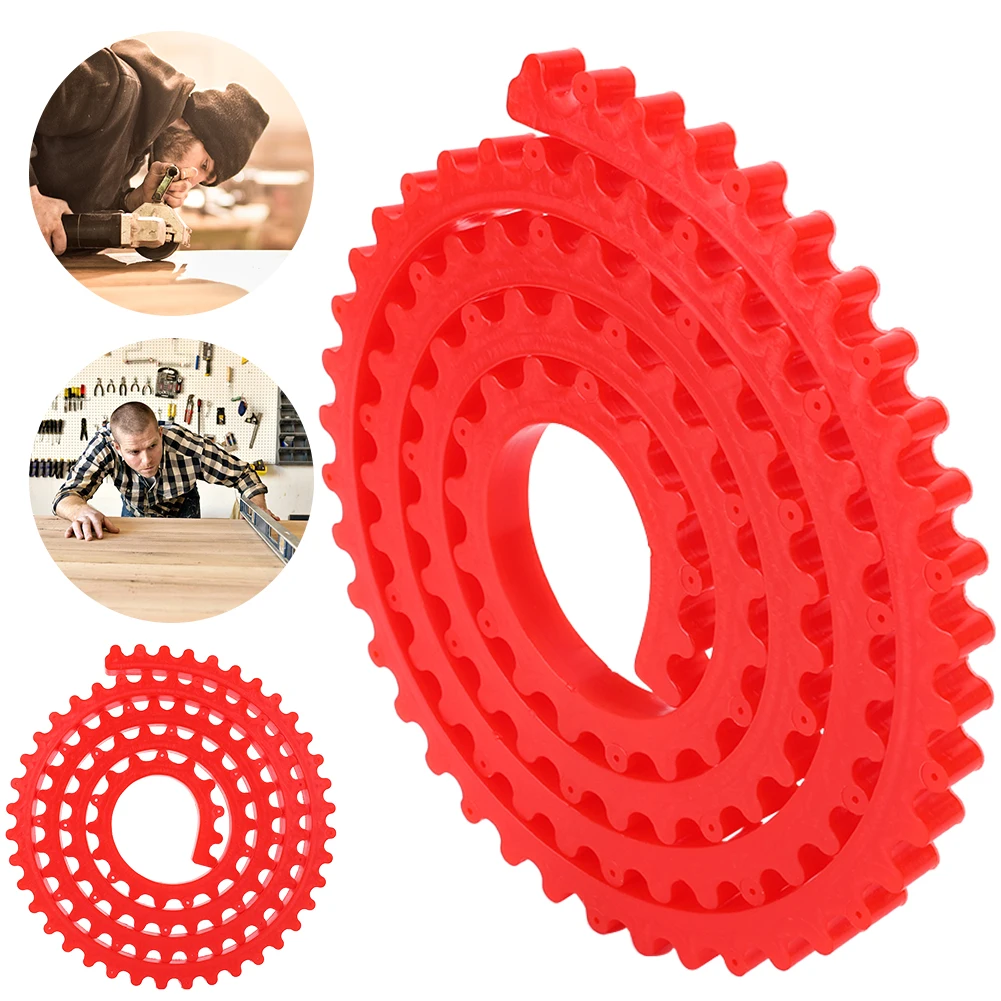 

1/2M Guide Strip Adjustable&Fixed Flexible Curve Template Chain Profile Strip Setter Gear Type for Wood Board Cutting Fixed