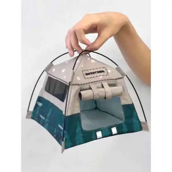 

Peripheral 12 Points Ob11 Camping Small Tent Shooting Props Mini Tent 10cm Cotton Doll House Miniature Gift