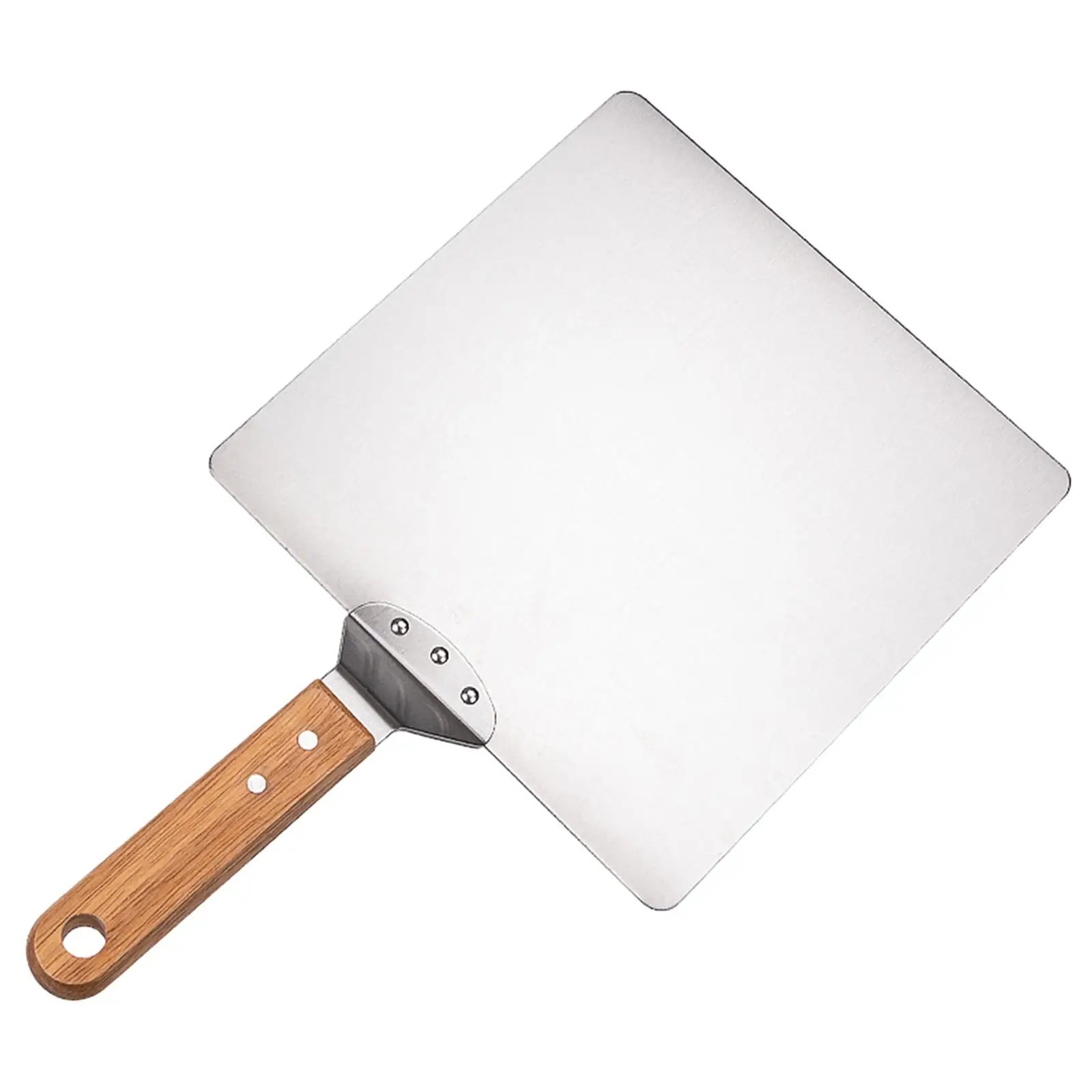 

10 inch Stainless Steel Pizza Peel Cake Lifter, Kitchen Accessories with Wooden Handle, Pizza Paddle, Pizza Transfer Tool