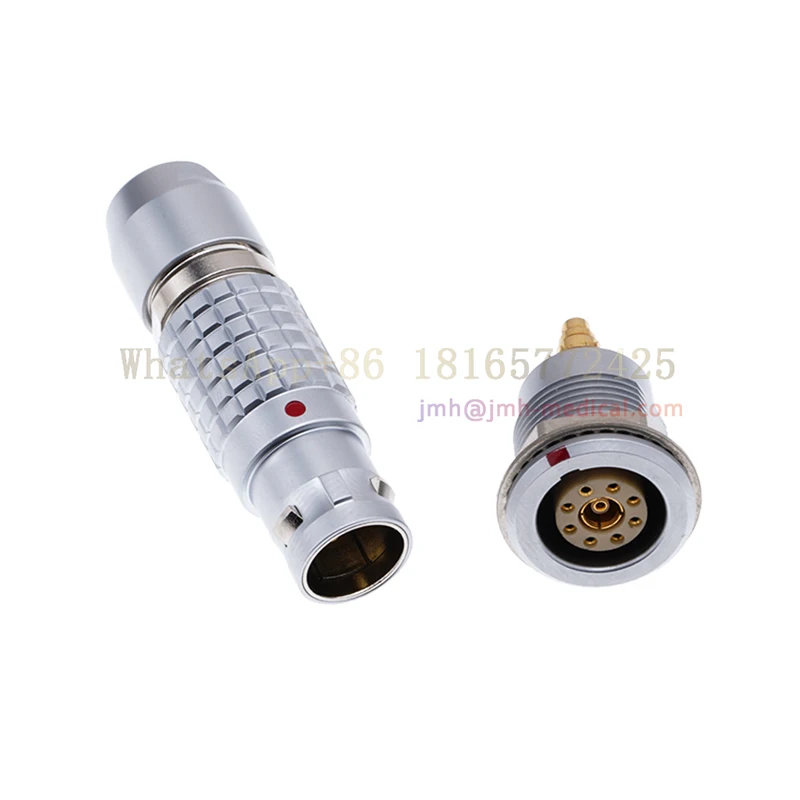 2B FGG EGG, 8+1 pin core RF coaxial plug and socket connector, used for wireless communication, satellite communication, radar