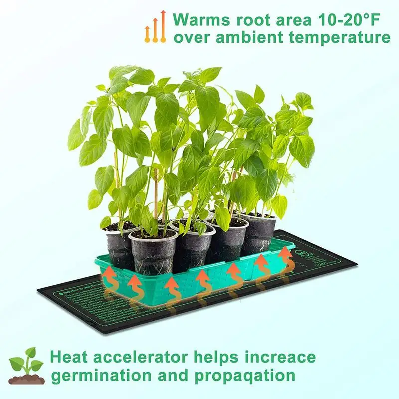 Seedling Heat Mat With Thermostat With Temperature Setting Heating Pad From For Plants Growth Germination Hydroponics Nursery