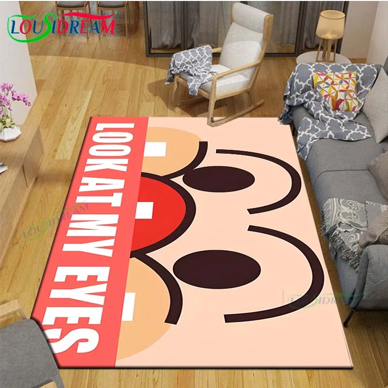 

Colorful Fashion Cartoon A-Anppanmans Printed Carpet Outdoor Rug Area Rug Non-slip Carpet Bedroom Decor Carpet for Room Kid Gift
