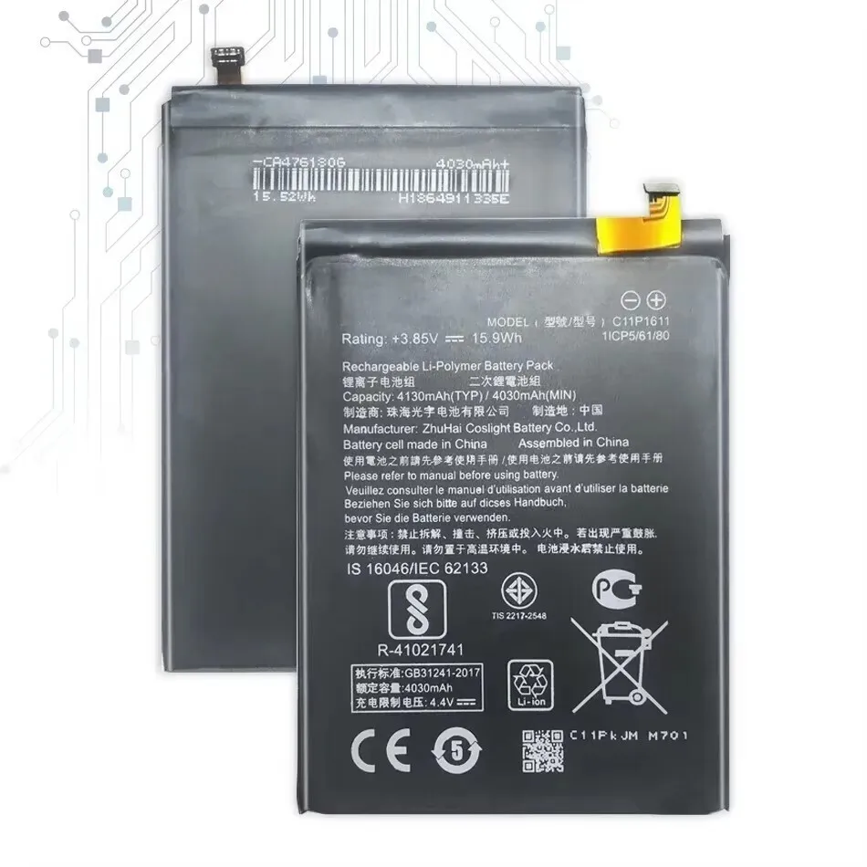 C11P1611 4130Mah Battery For ASUS Zenfone 3 Max ZC520TL X008DB Peg X008 X008D