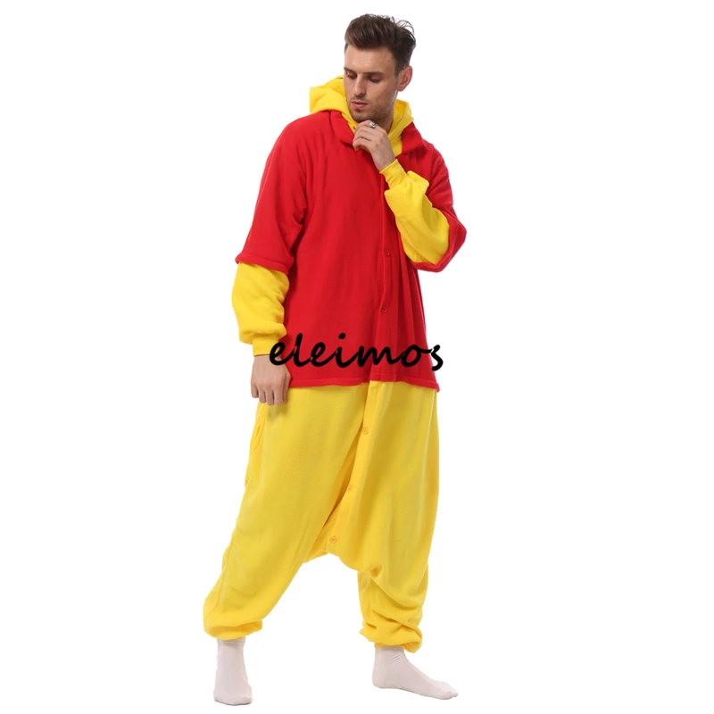 Halloween Onesie Bär Kigurumi Pyjamas Erwachsene Einteiliges Tier Pijama Cartoon Overall Nachtwäsche Anime Cosplay Kostüm XXL