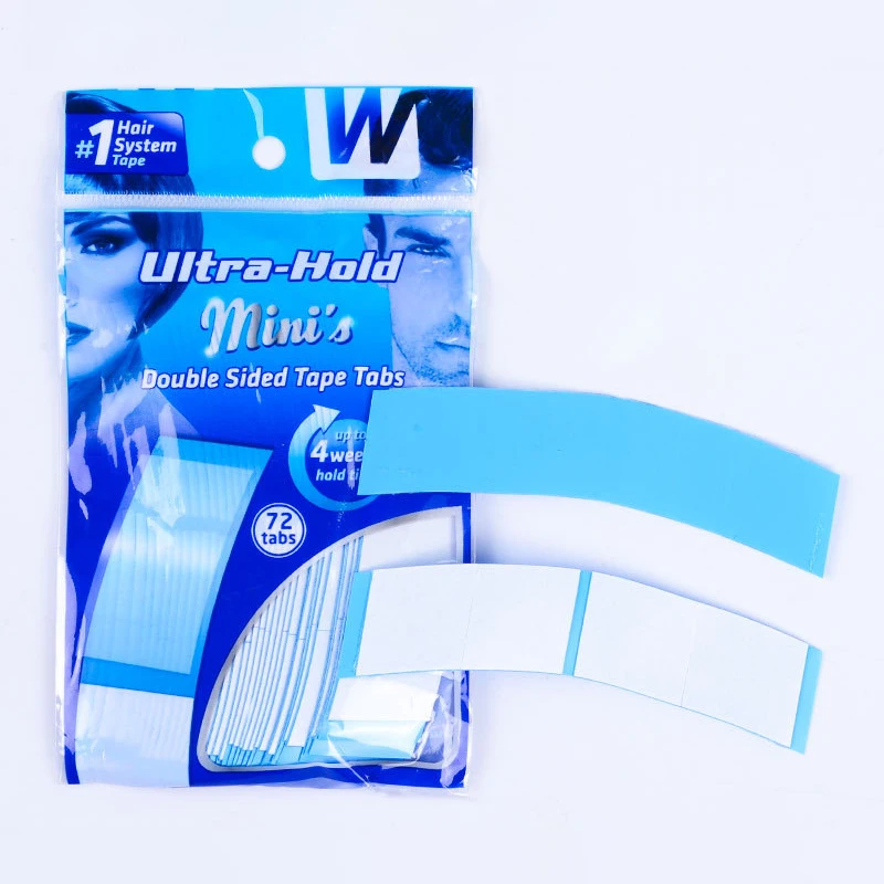 36pcs 72 Tabs Ultra hold Minis Double Sided Tape Tabs Lace Front Adhesive Tape for Toupee Wig Hair Extentions