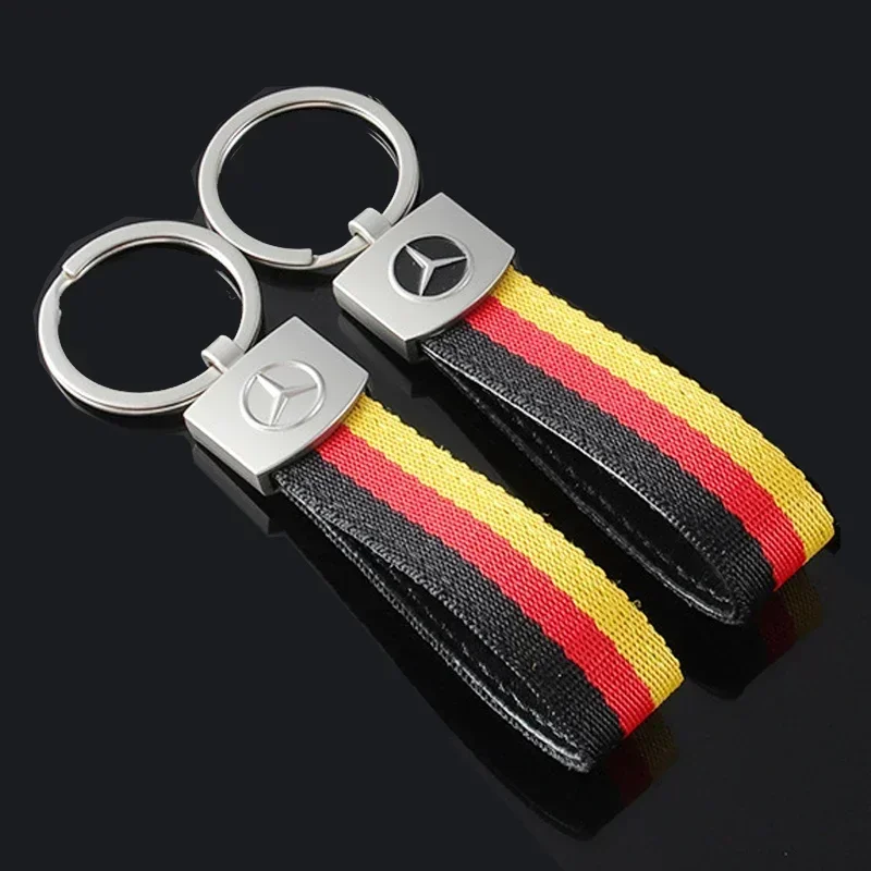 Креативный автомобильный брелок с логотипом, металлический брелок-подвеска для Mercedes Benz W111 W251 W210 W205 W207 W124 CLA GLK A B C E Class