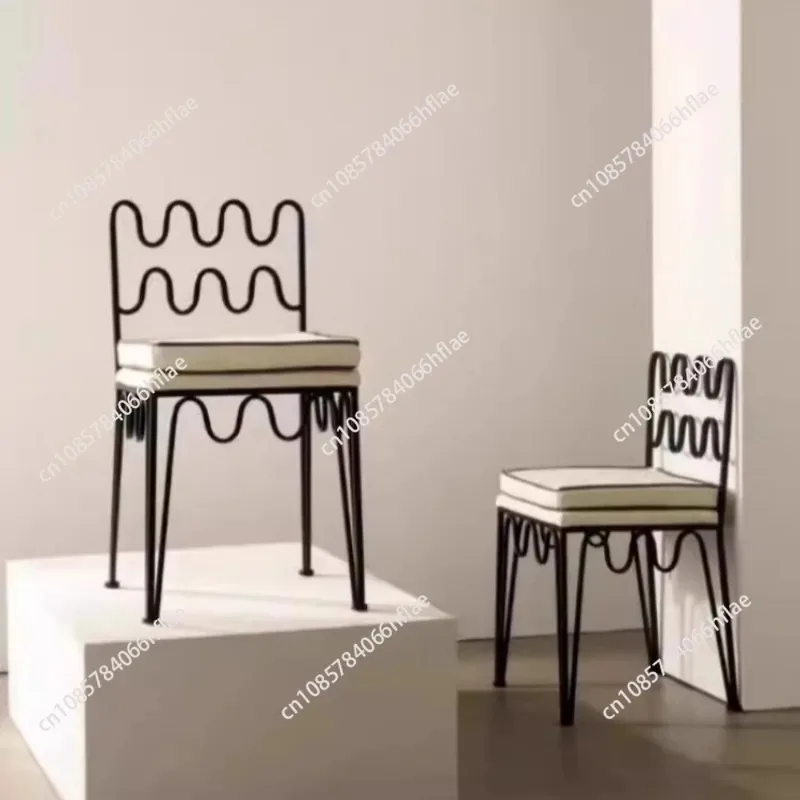 

Стулья для гостиной, обеденные стулья, дизайнерская мебель, креативные обеденные столы и стулья в стиле ретро-волна, стулья для отдыха, стул для макияжа