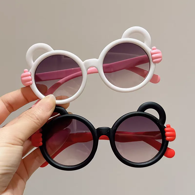 Cute Cartoon Animal Sunglasses for Kids UV Protection Toddler Sun Glasses Bear Ear Eyewear Summer Beach Travel Gift