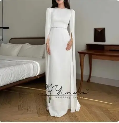 

customized Dress Luxury Birthday Evening Dress Ankle Length Full Sleeves Summer Elegant Wedding Party Gowns For Women Arab 2025