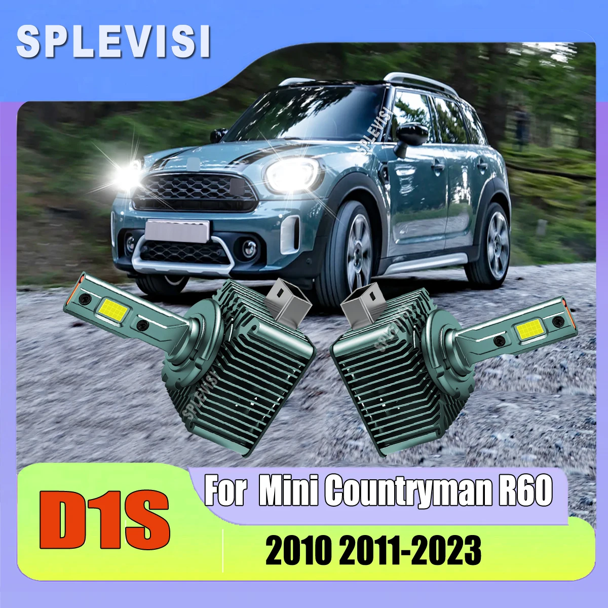 120W 24000LM D1S Headlight LED Bulbs - for HID Assembly Replacement For Mini Countryman R60 2010 2011 2012 2013 2014 2015-2023