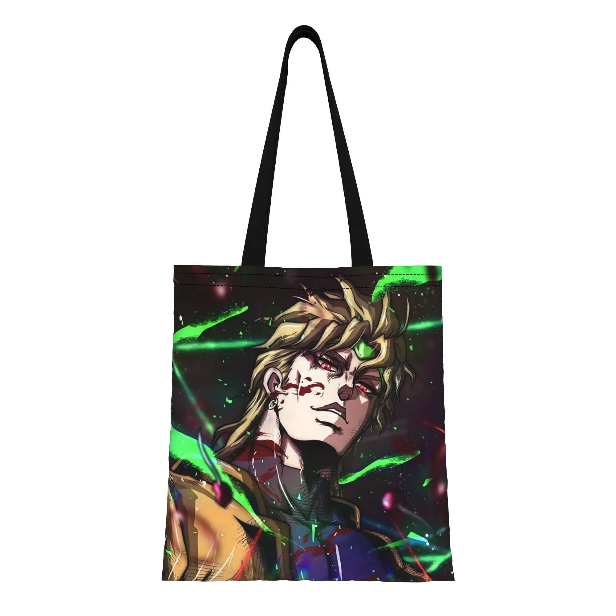 Temporada de regreso a clases, Dio Brando (3), Bolsa de lona JoJo's Bizarre Adventure, perfecta para compras, bolsos con asa superior para mujer