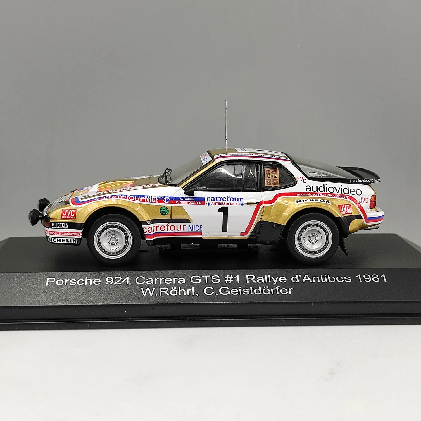 Diecast CMR 1:43 Scale Porsche 924 Carrera GTS #1 1981 Alloy Car Model