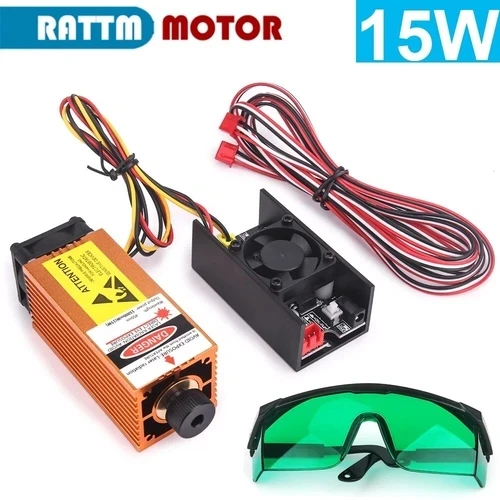 5.5W 7W 10W 15W Modul Laser Tempat Cahaya Dapat Disesuaikan untuk CNC 1610 3018 Pro Alat Pengukir DIY Pemotong Kayu Logam Ukiran