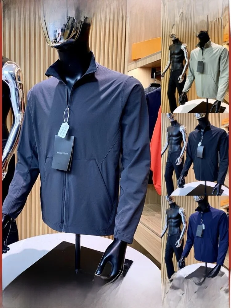 

Легкий дышащий весенне-осенний спортивный джет на открытом воздухе с воротником-стойкой, водонепроницаемый легкий дэт для наблюдения за птицами для молодежи