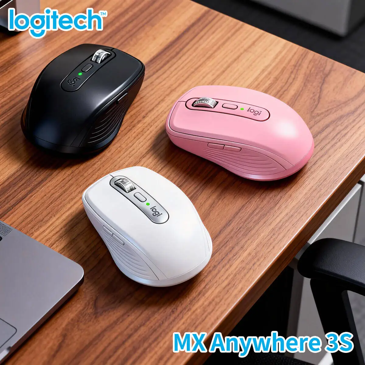 

Logitech MX Anywhere 3S Silent Mouse for ZenBook Noiseless Click Fast Charging