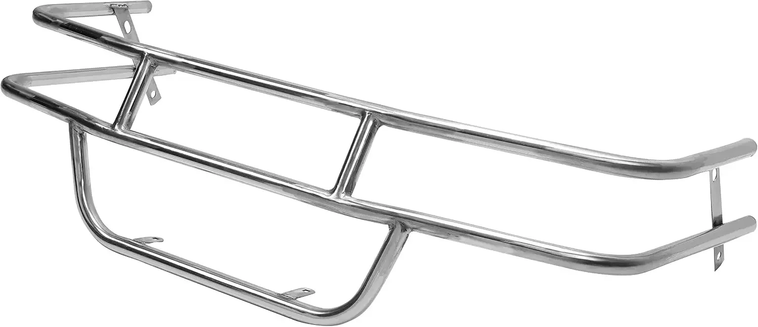 Golf Cart Front Bumper Brush Guard Compatible with EZGO TXT/Medalist 1996-2013 Stainless Steel