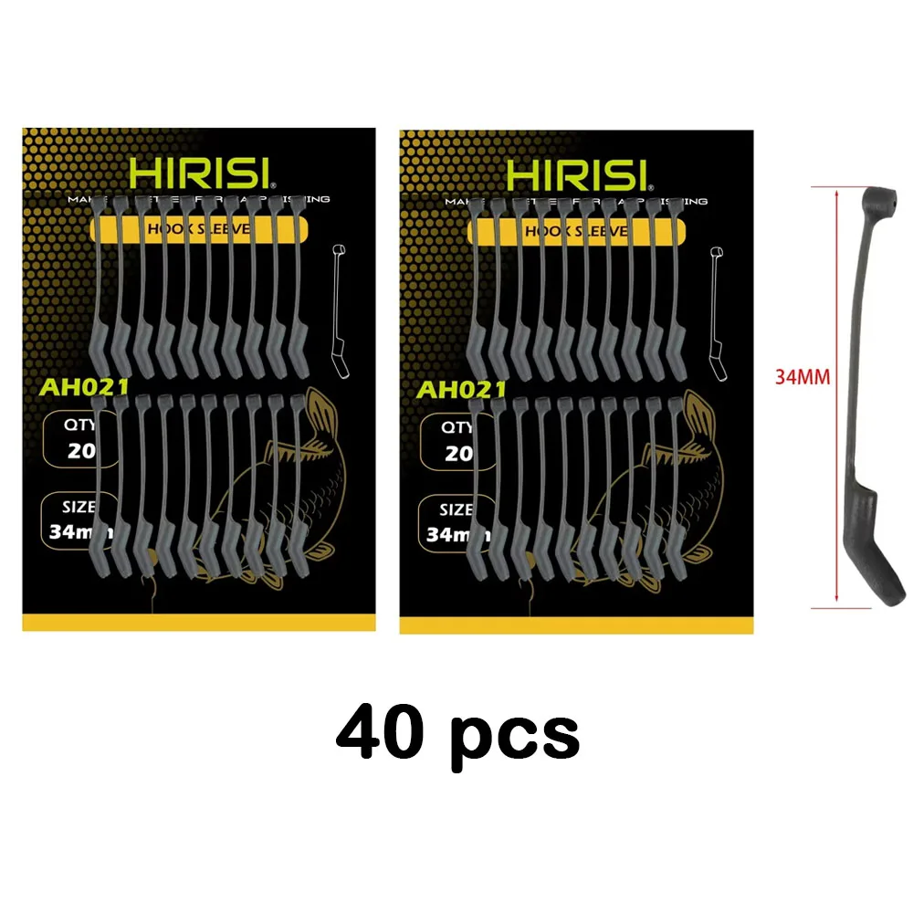 20Pcs Karpfen Angeln Zubehör Haken Ärmeln Bereit D-rig Aligner Haken Anti Verwicklung Ärmeln Pop Up Boilies terminal Tackle AH020