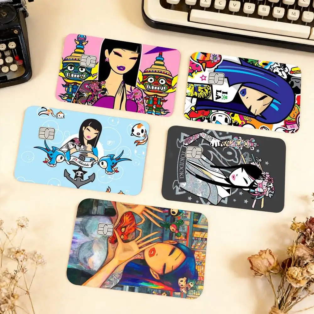

Fashion-T-tokidokiS-Cool Waterproof Film Skin Cover Credit Card Stickers Debit Front Bank Bus Pass