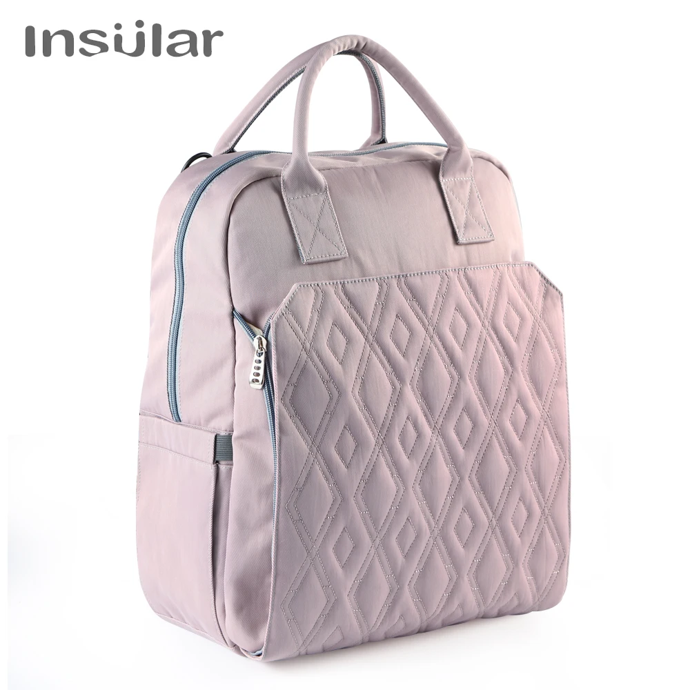 سعة كبيرة مقاوم للماء حقيبة الحفاضات الأمومة موضة جديدة متعددة الوظائف السفر حفاضات عربة الظهر مصمم للأمهات #6