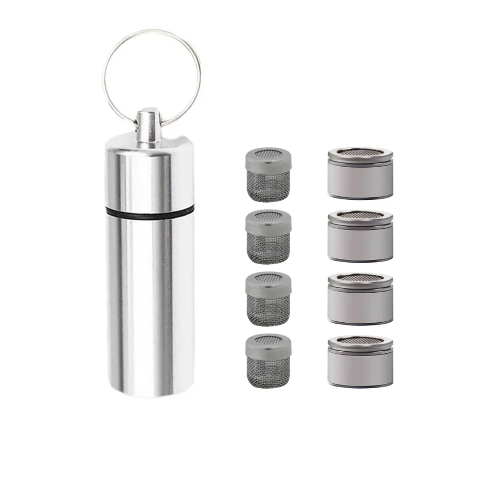 4PC/Pack SS Metal Dosing Capsule Caddy for Tinymight 2 1 With Container Storage Box