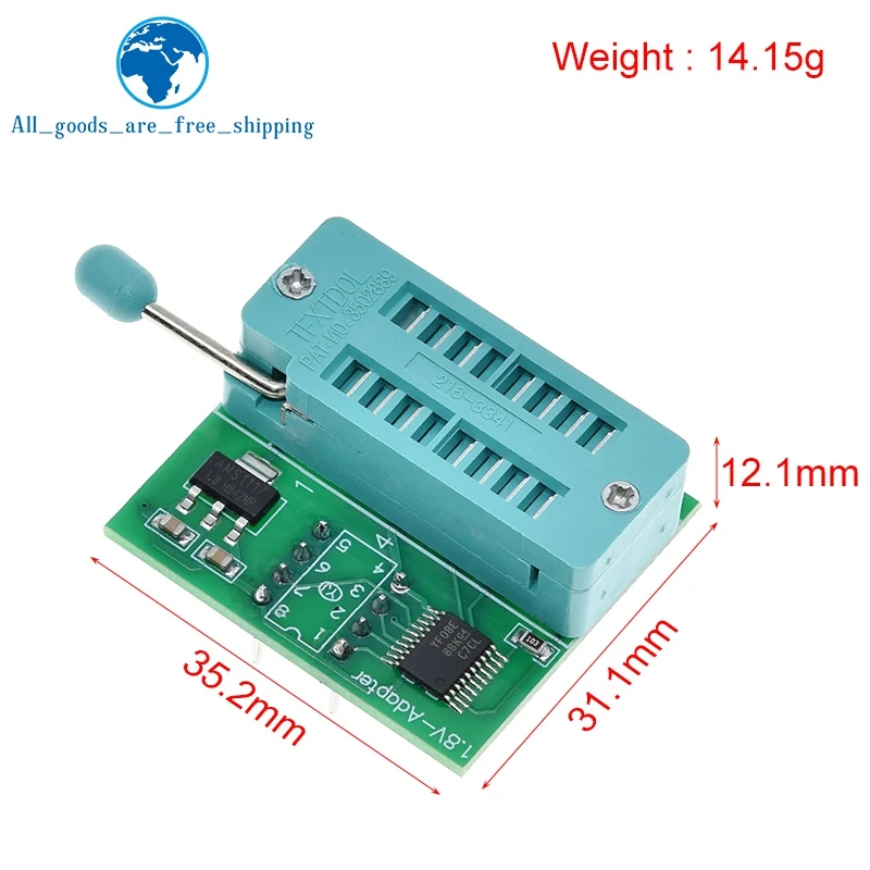 TZT 1.8V adapter for Iphone or motherboard 1.8V SPI Flash SOP8 DIP8 W25 MX25 use on programmers TL866CS TL866A EZP2010 CH341 image 6