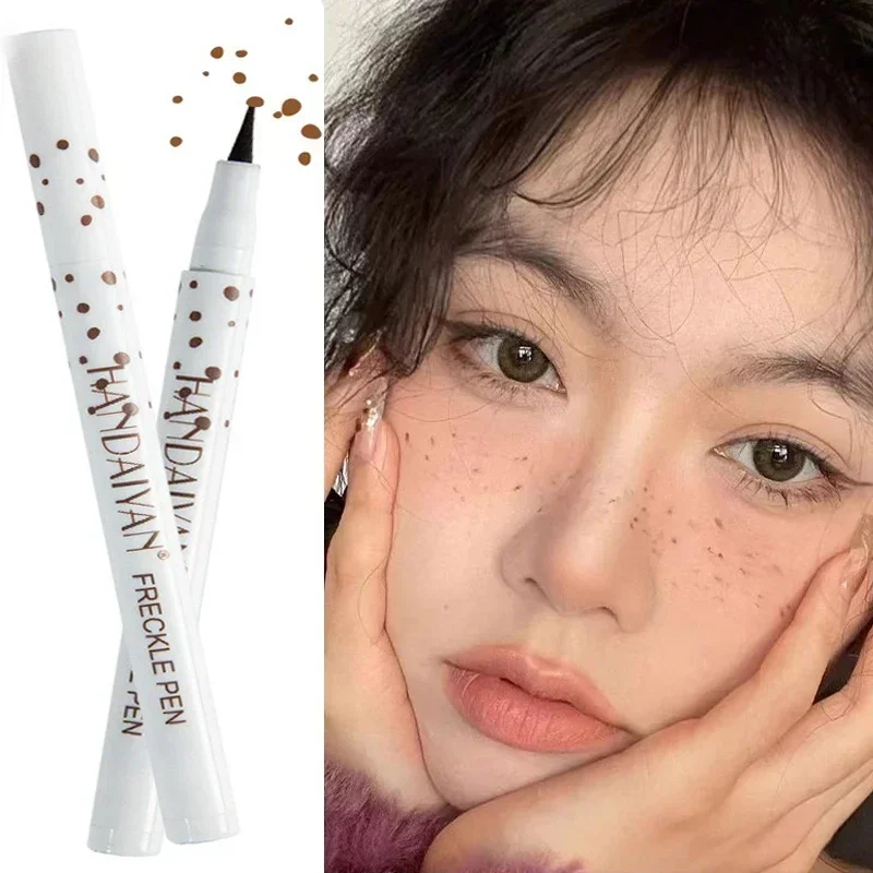 Bintik wajah, pena anti air dengan simulasi alami, alat Makeup bintik wajah tahan lama, kosmetik Korea