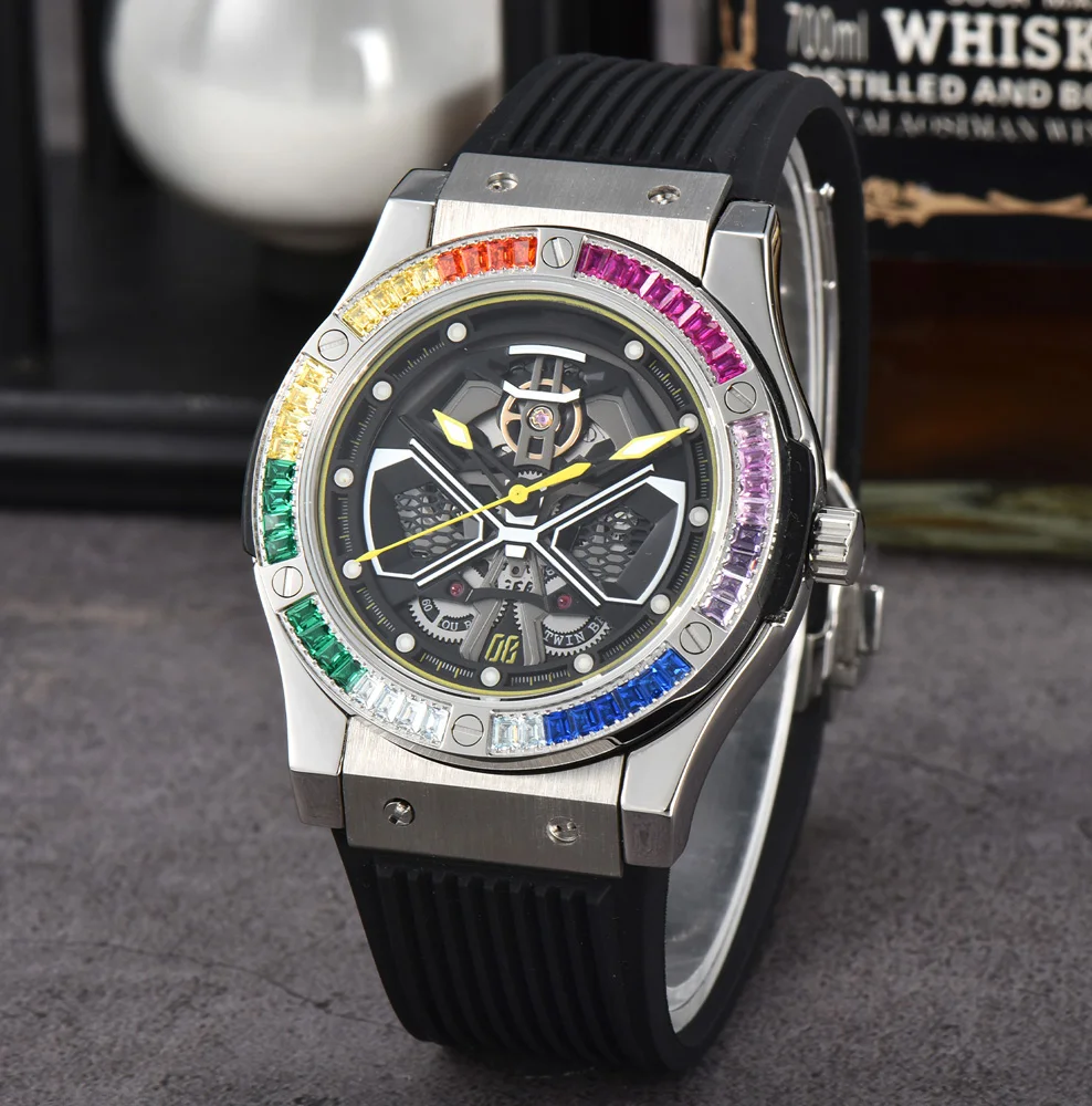 Customized 44.5mm Luxury Mechanical Watch Stainless Steel Sapphire Glass Waterproof 8215 Automatic Mechanical Movement Watch