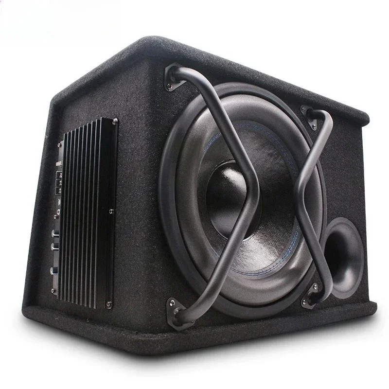 

High-power car 12V speakers Modified car audio Active trapezoidal overweight 12-inch subwoofer