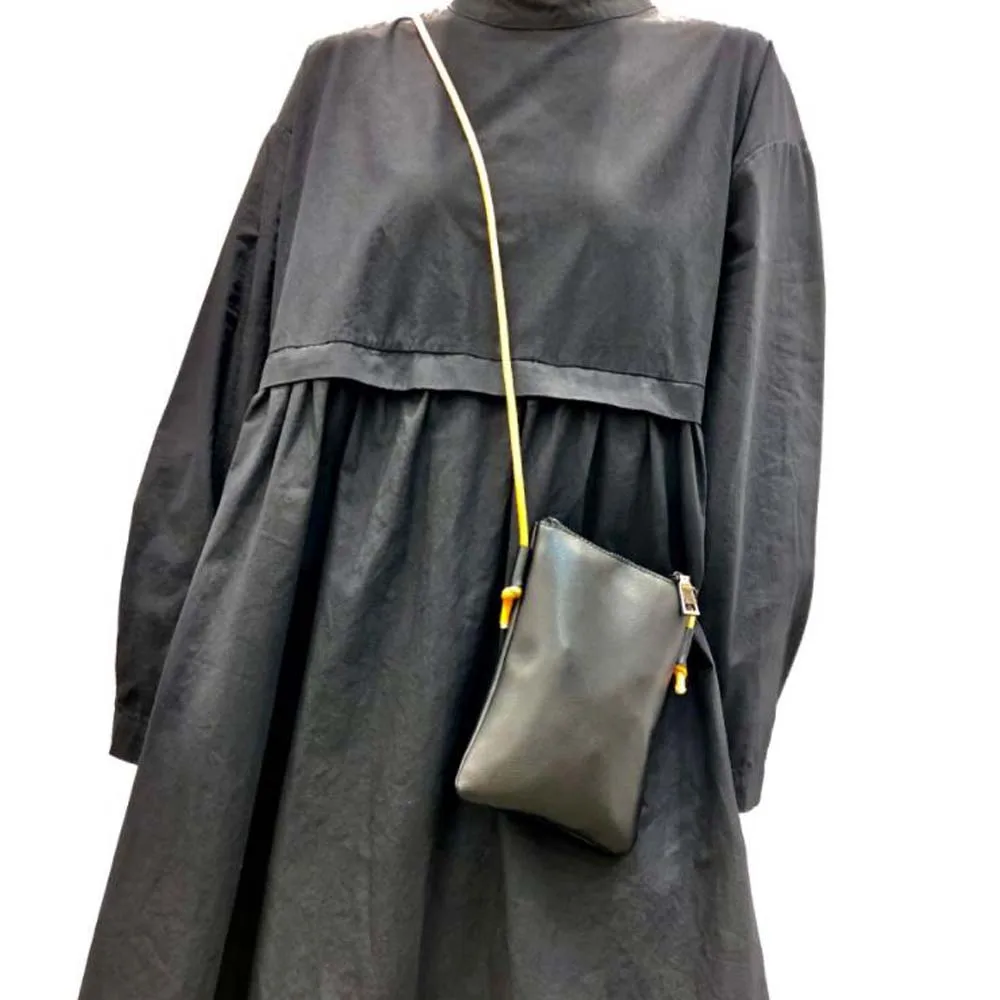 Small Genuine Leather Phone Purse Bag 100% Cowhide Leather Shoulder Bag Mini Women Crossbody Multi Purpose Trendy Purse