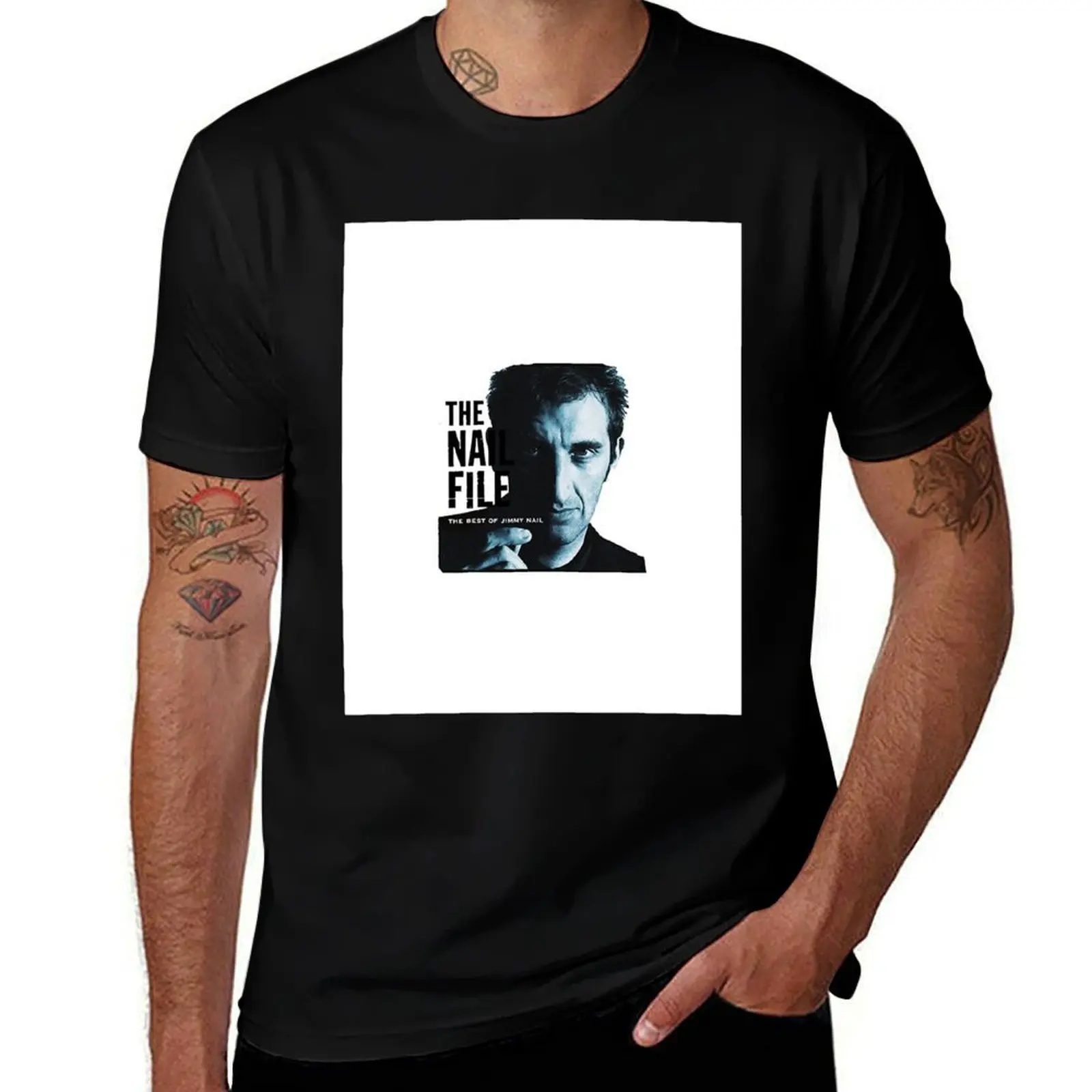 

Джимми гвоздь, без сомнения, графическая футболка, мужская простая мужская футболка, футболка с графическим рисунком