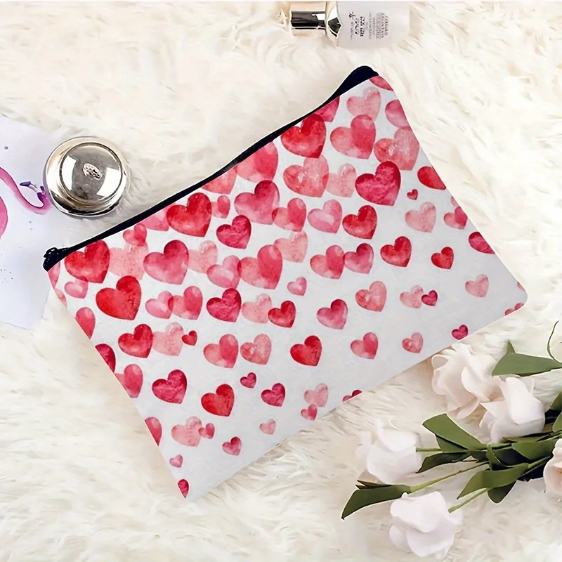Valentinstagsgeschenk für Schwestern – Robuste, lichtbeständige Make-up-Tasche mit Reißverschluss, multifunktionale Kosmetiktasche