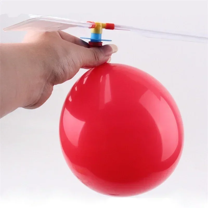 10/1Pcs Helicopter Balloons Easter Balloon Portable Outdoor Air Playing Toys Powered Flying Games Birthday Party Supplies