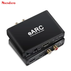 192KHz HDMI Audio eARC ARC Extractor 5.1CH 7.1CH eARC ARC Extractor HDMI tylko Audio Toslink Adapter koncentryczny dla RCA projektor telewizyjny