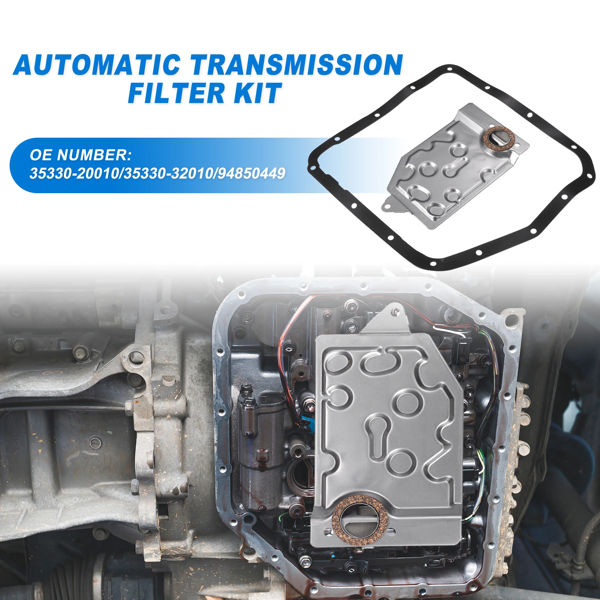 

Комплект фильтров коробки передач UXCELL A130, масляный радиатор CVT, Комплект прокладок для поддона масла для Chevrolet Nova Base 1985-1988
