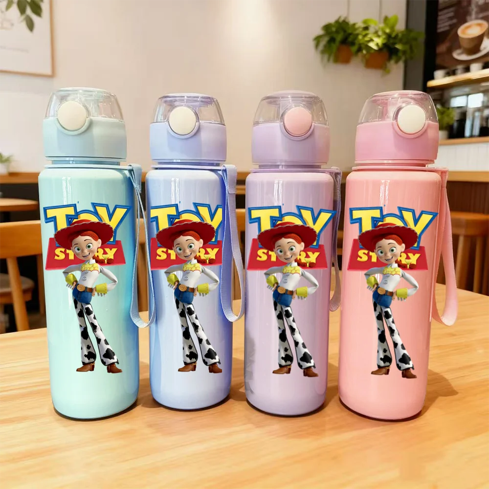 3D Printed Cartoon Pattern Water Bottle - Cute Stereoscopic Design, Fade-Resistant, Scratch-Proof, Leakproof Large-Capacity Cup
