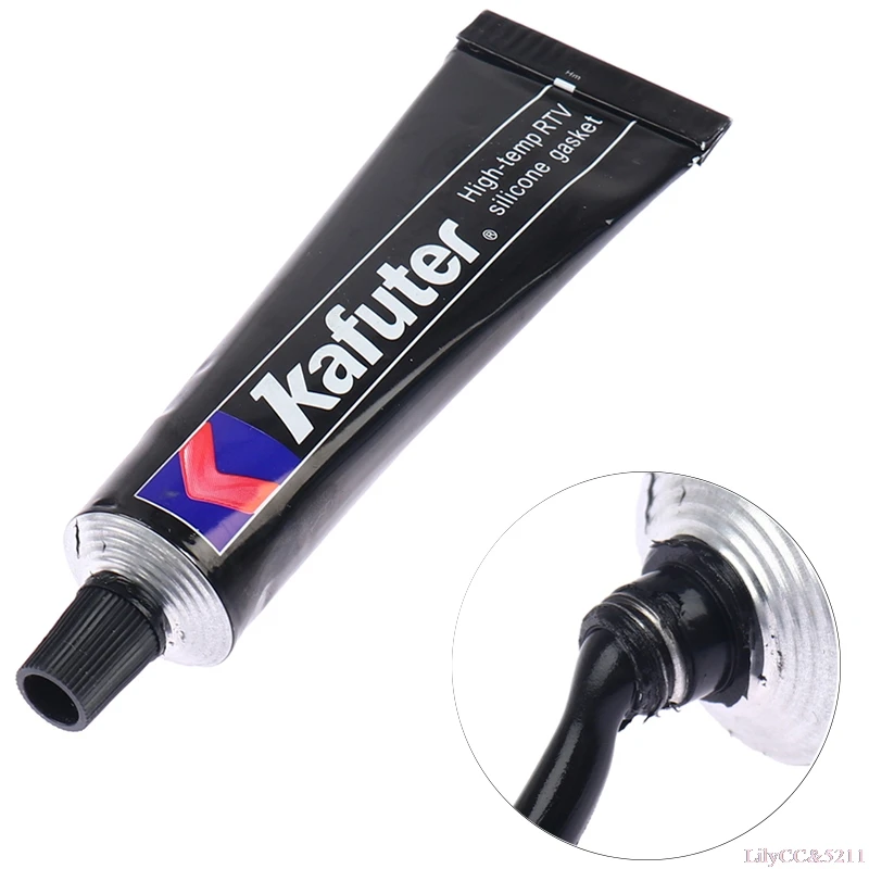 55g K-586 guarnizione nera resistente all'acqua e all'olio colla per riparazione sigillante ad alta temperatura colla per riparazione metalli colla potente