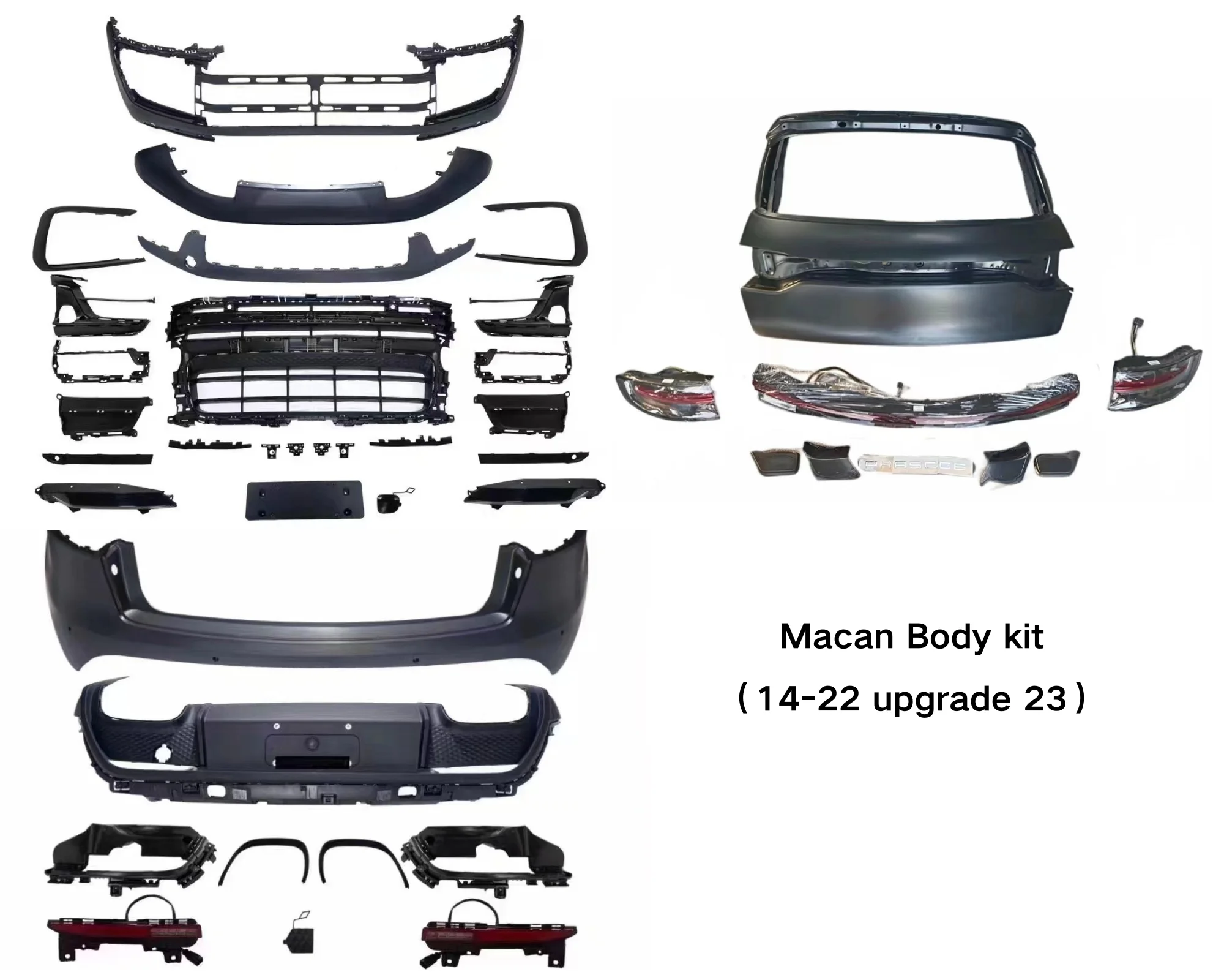 PG For porsche Macan 14-22 upgrade 23 body kit old to new