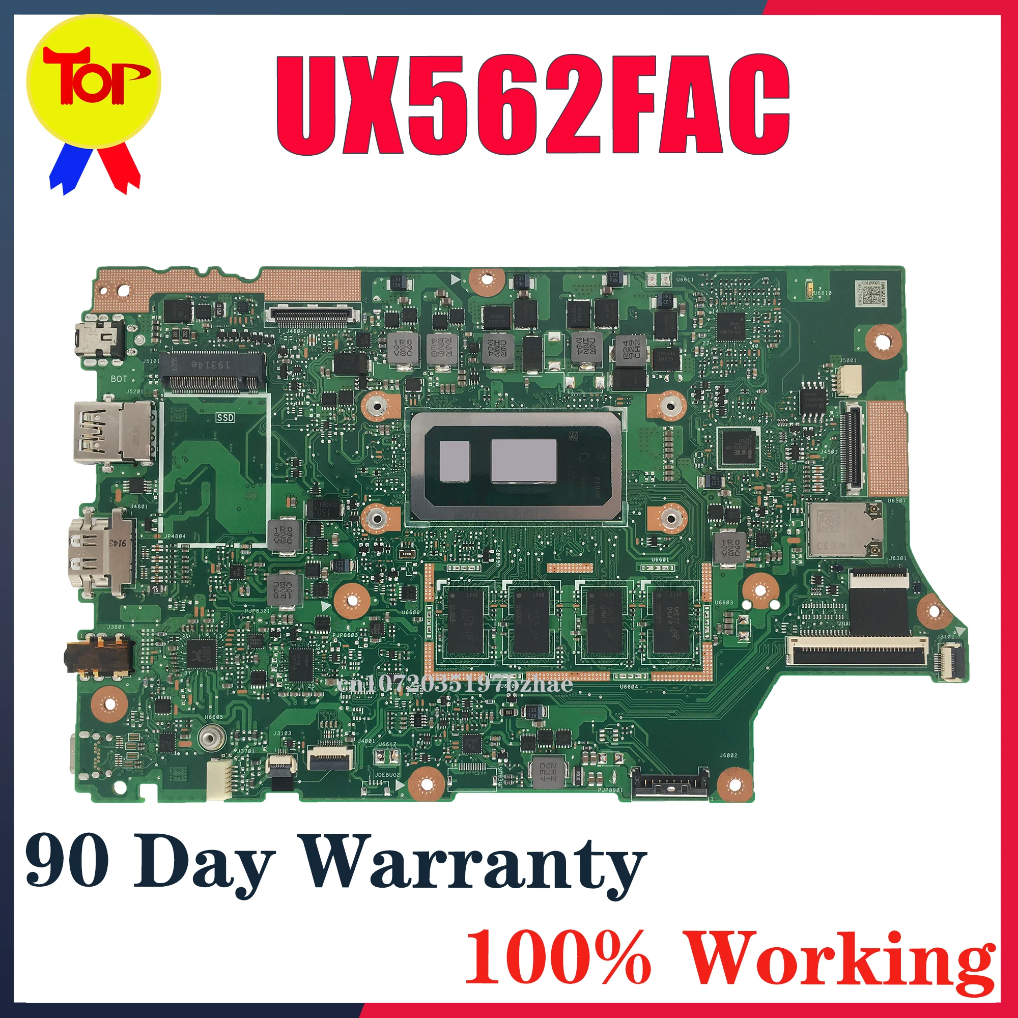 

UX562FAC Mainboard For ASUS UX562FA UX562F Q526FA Q526FAC Q526F Laptop Motherboard i5 i7 8th/10th Gen RAM-8GB/12GB/16GB 100% OK