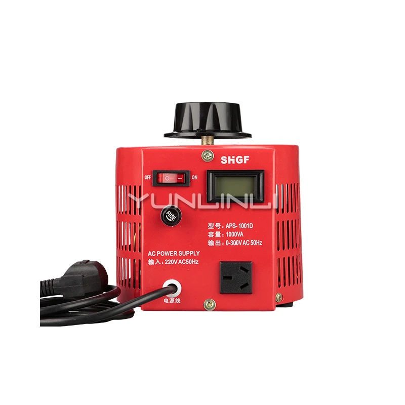 Single-phase Voltage Regulator 1000W Input 220v Adjustable 0-300V AC Boost Voltage And Buck Voltage Power Supply 1KVA APS-1001D