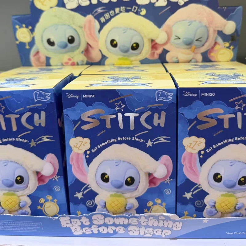 高品質ステッチ 睡眠前におやつをシリーズぬいぐるみ ブラインドボックス ビニール玩具 かわいい人形 ミステリーボックスバッグ 誕生日プレゼント