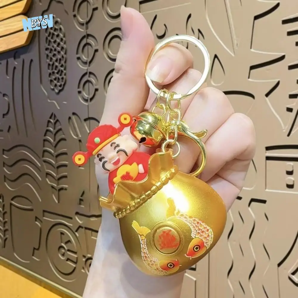 السنة الصينية الجديدة الثروة الله صوت المفاتيح الصحافة صوت نعمة حقيبة الصينية الله صوت كيرينغ حقيبة بنقوش كرتونية لعبة معلقة #1