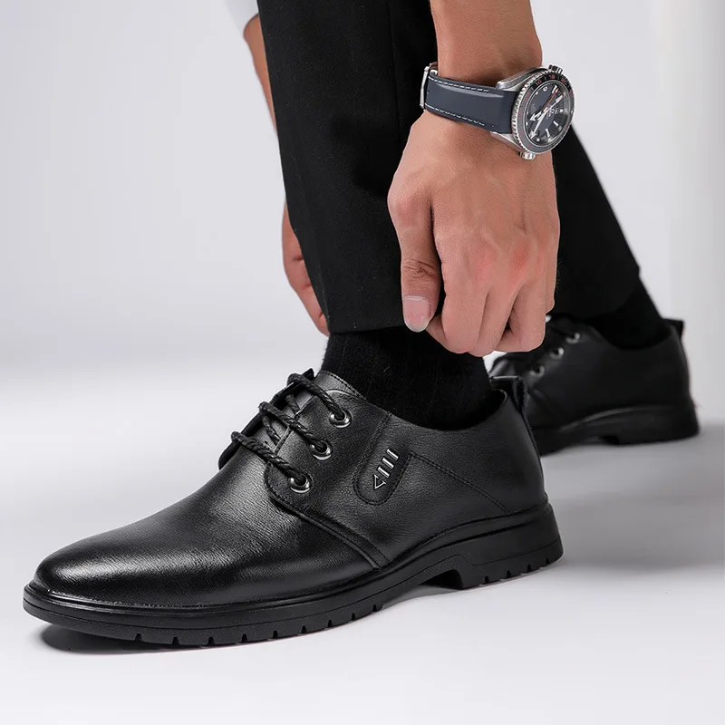 Shoes for Men Wedding Party Office Business Casual Shoes Men Work zapatos Brand designer Men Leather Shoes Lace Up Oxfords Dress