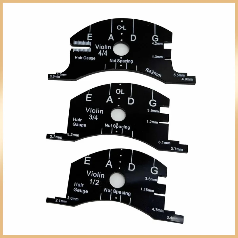 Multifunctional Violin Viola Cello Bridge Repair Mold 4/4 3/4 1/2 Fingerboard Reference Template Luthier Accessories