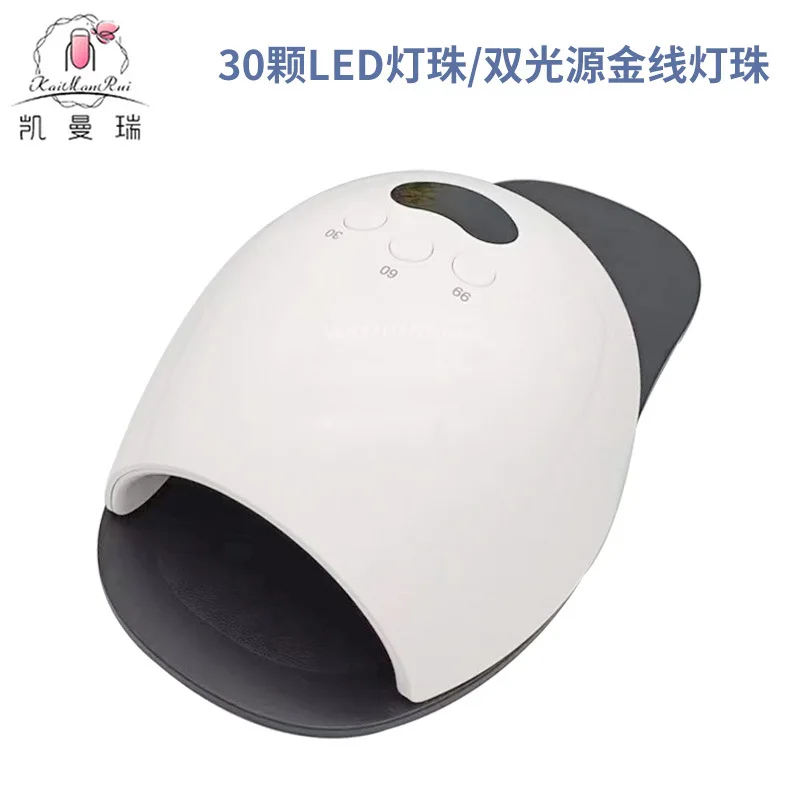 Nuova lampada per unghie creativa, lampada per fototerapia per unghie da piede tipo pantofola 48W di grande capacità con macchina per unghie con cuscinetto per piedi transfrontaliera