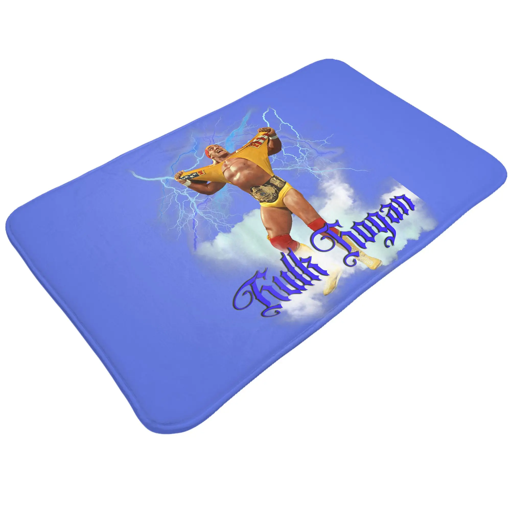 1pc Hulk Hogan 008 Back Printed Bathroom Mat Perfect for Home Entry Bedroom and Bathroom Doors Easy To Clean Hand Wash Only
