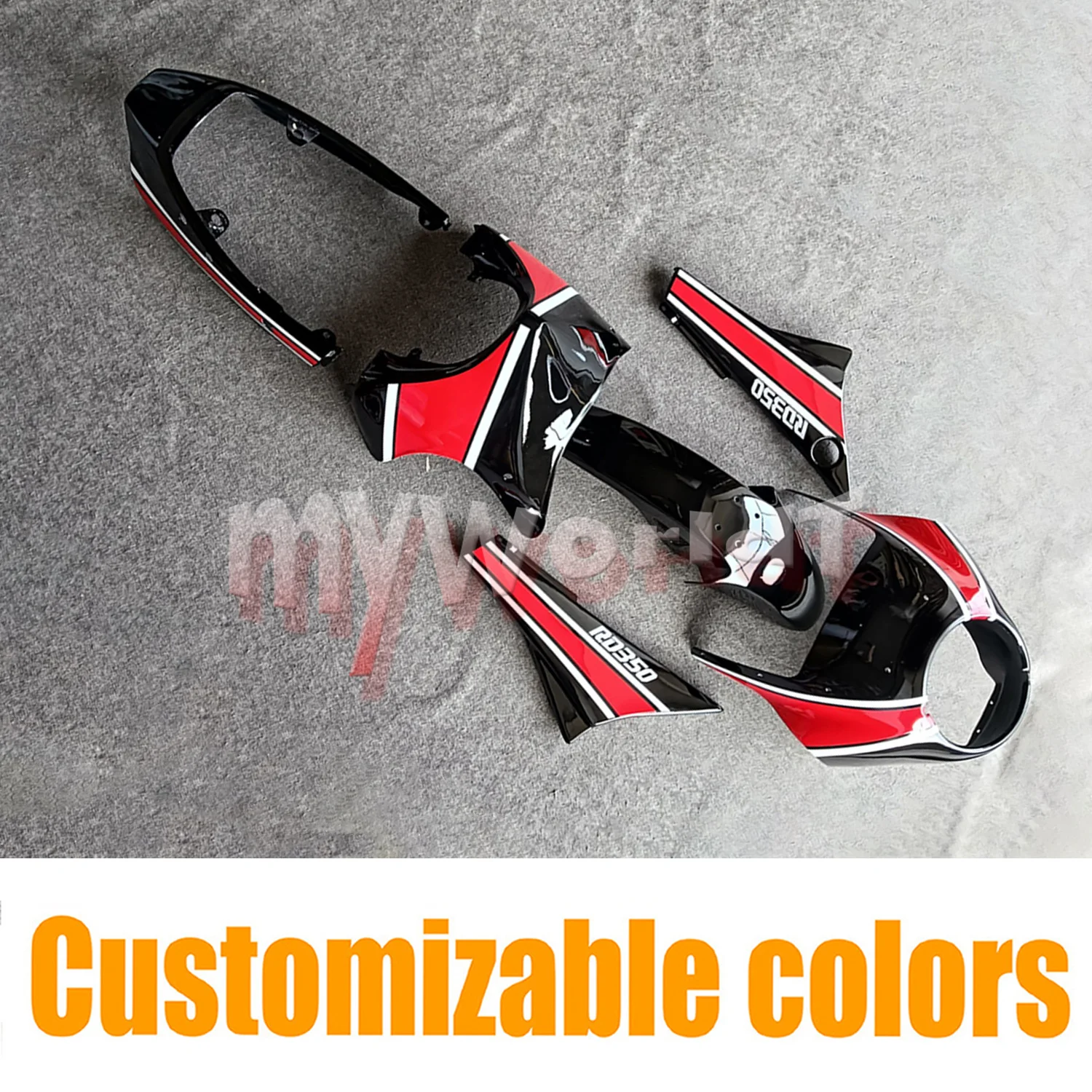 Pasuje do YAMAHA RD350LC RZ350 1981-1986 Akcesoria motocyklowe Zestaw owiewek Zestaw skrzypiec nadwozia RD 350 RD350 81 82 83